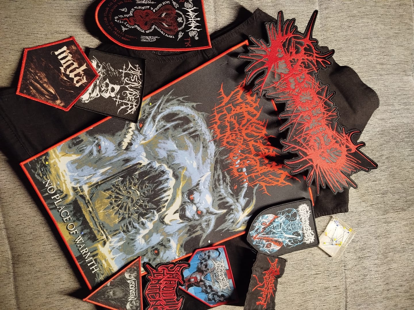 Customer photo review of Frozen Soul - No Place of Warmth - Backpatch
