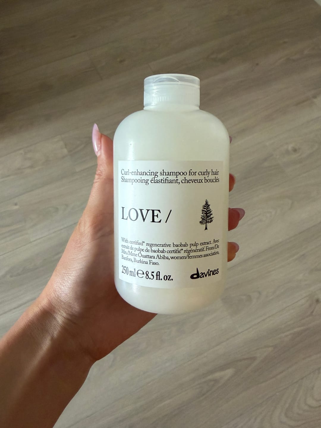Customer photo review of LOVE CURL Shampoo