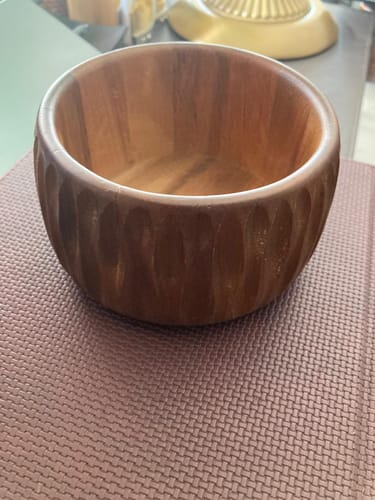 Customer photo review of Akasya Ahşap Kase 11x6 cm