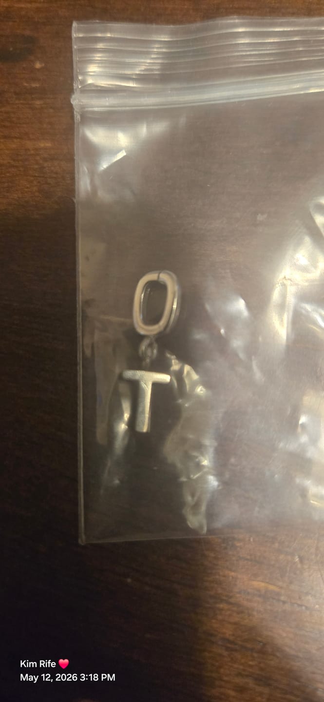 Customer photo review of Modern Letter Charms