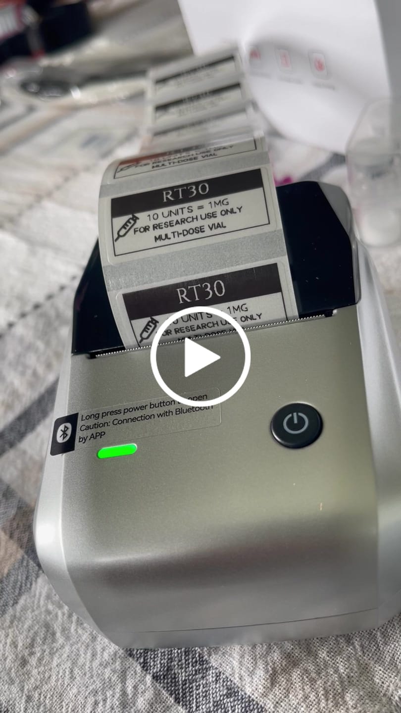 Customer video review of Clear Label Tape for B21, B1, B3S