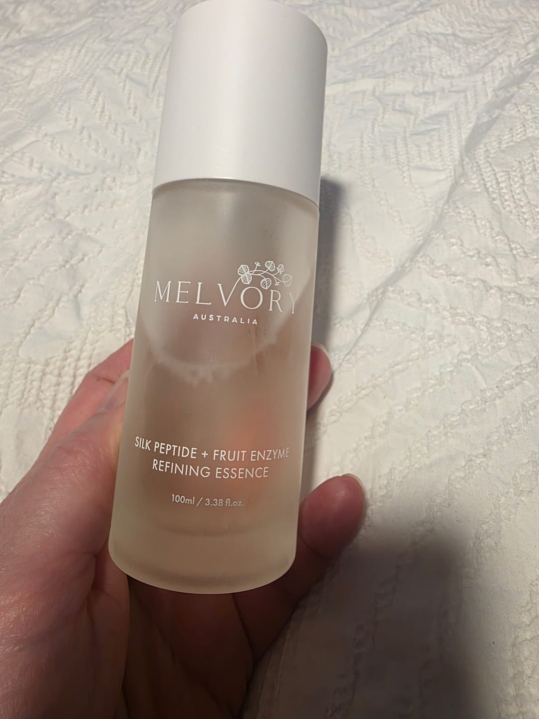 Customer photo review of SILK PEPTIDE + FRUIT ENZYME REFINING ESSENCE