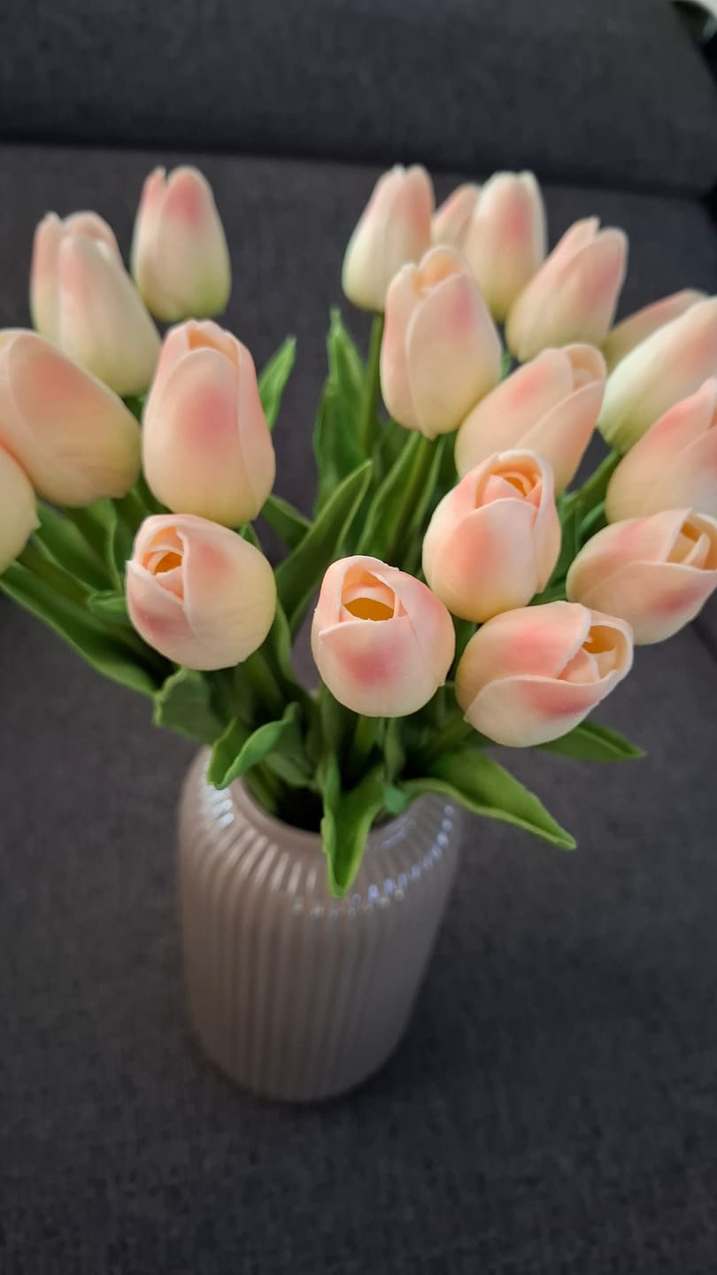 Customer photo review of Tulpen Boeket - Oud Roze (25 stengels)