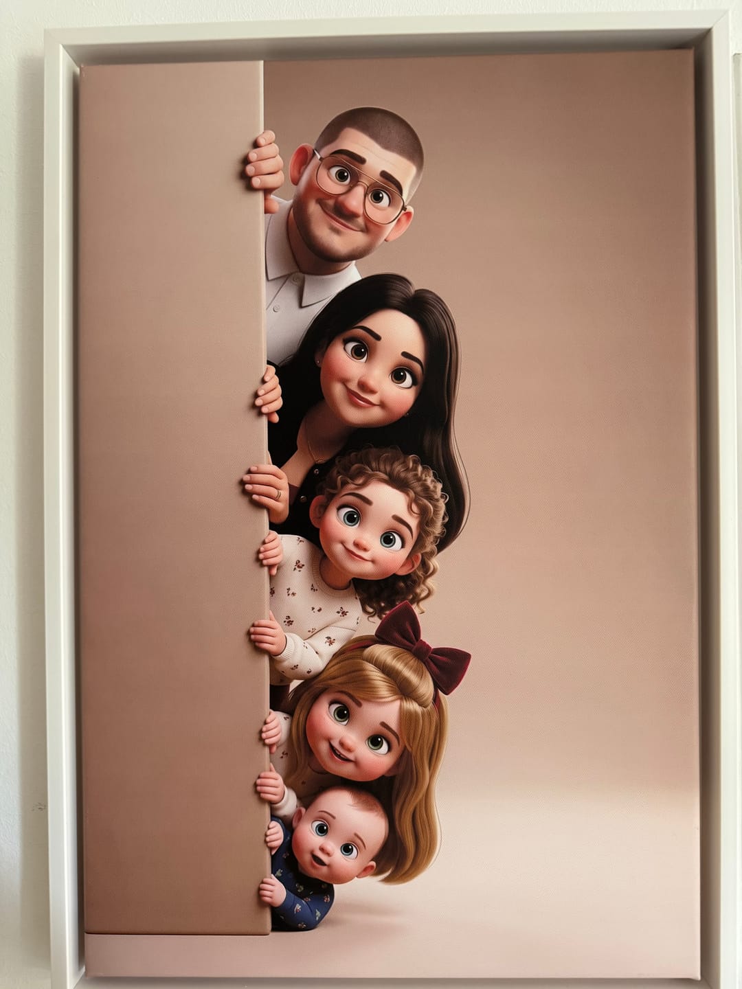 Customer photo review of Personalisierte Leinwand - Animiert hinter der Wand