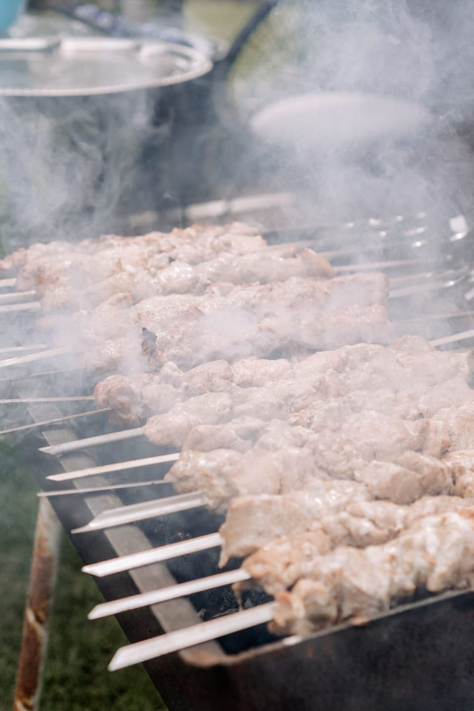 Customer photo review of Schweine-Schaschlik Klassiker – mit Zwiebeln, Pfeffer & Essig | mySchaschlik