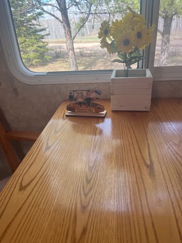 Customer photo review of Eternal Love Couple Camping Partners For Life - Personalized 2-Layered Wooden Plaque - Valentine's Day Gift For Couple, For Campers