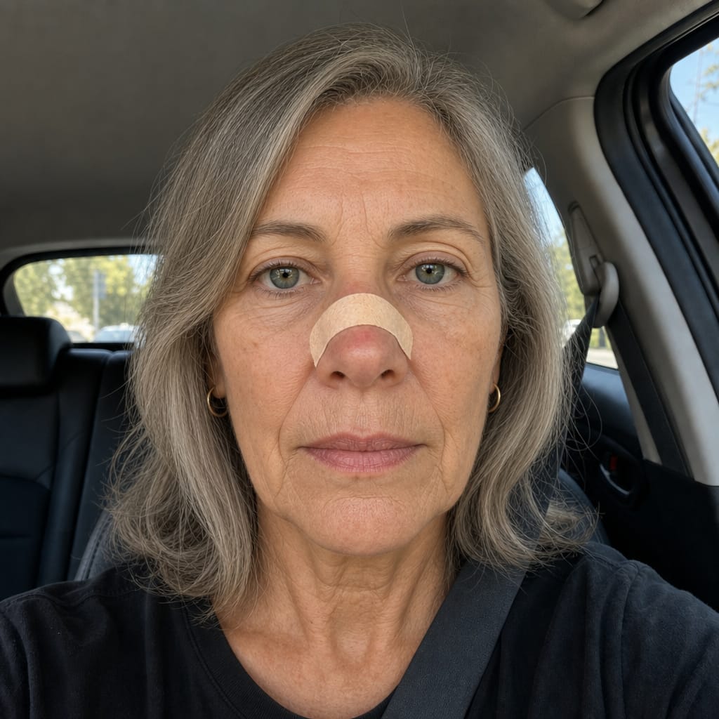 Customer photo review of nordicalm™ Nasal Strips for Sleep