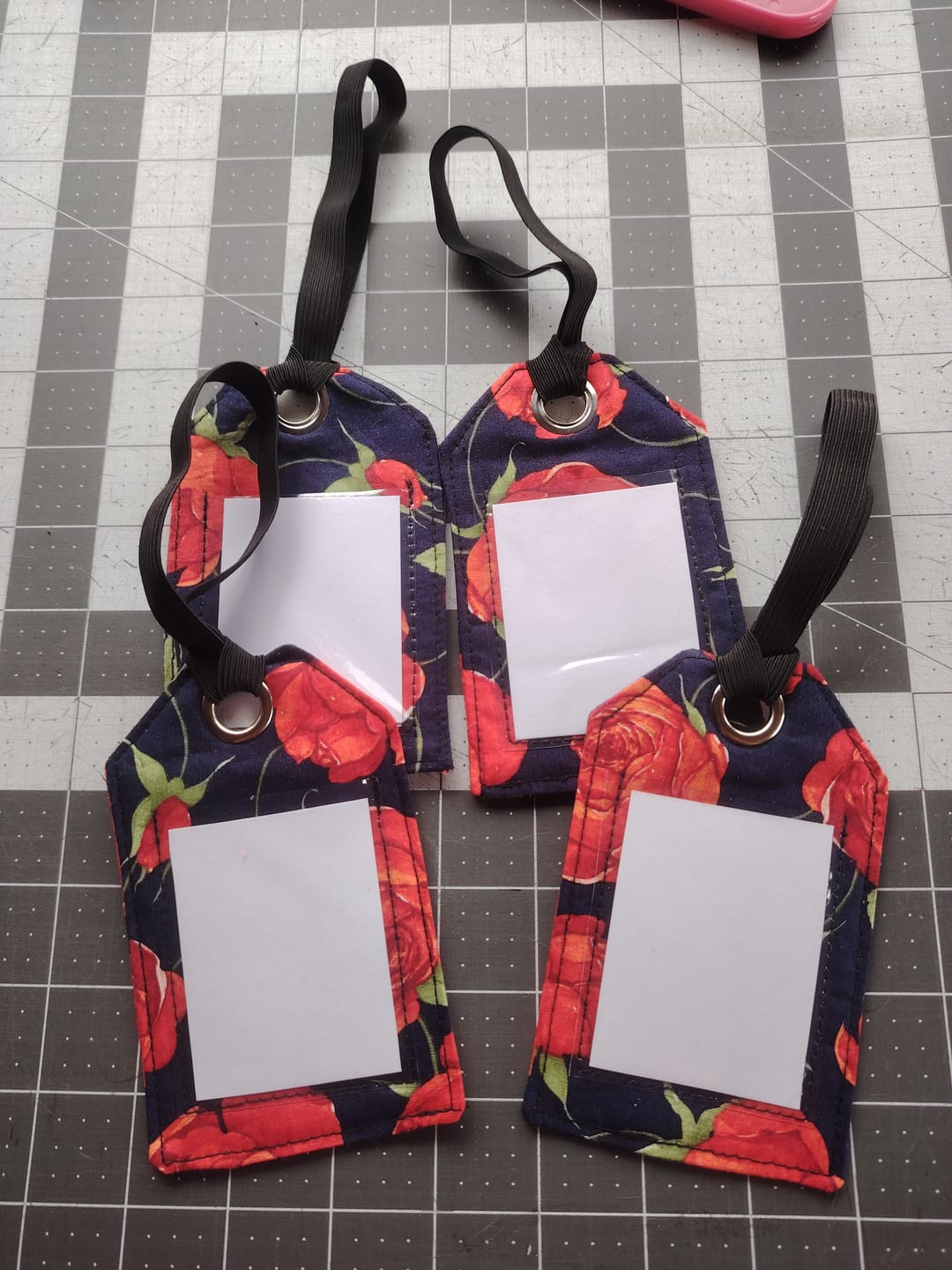 Customer photo review of Roses on Navy Rose & Hubble Cotton Poplin Fabric