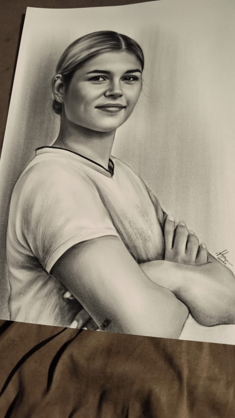 Customer photo review of Portrait Zeichnen Lassen vom Foto - Zeichnung in Bleistift oder Farbe nach Vorlage