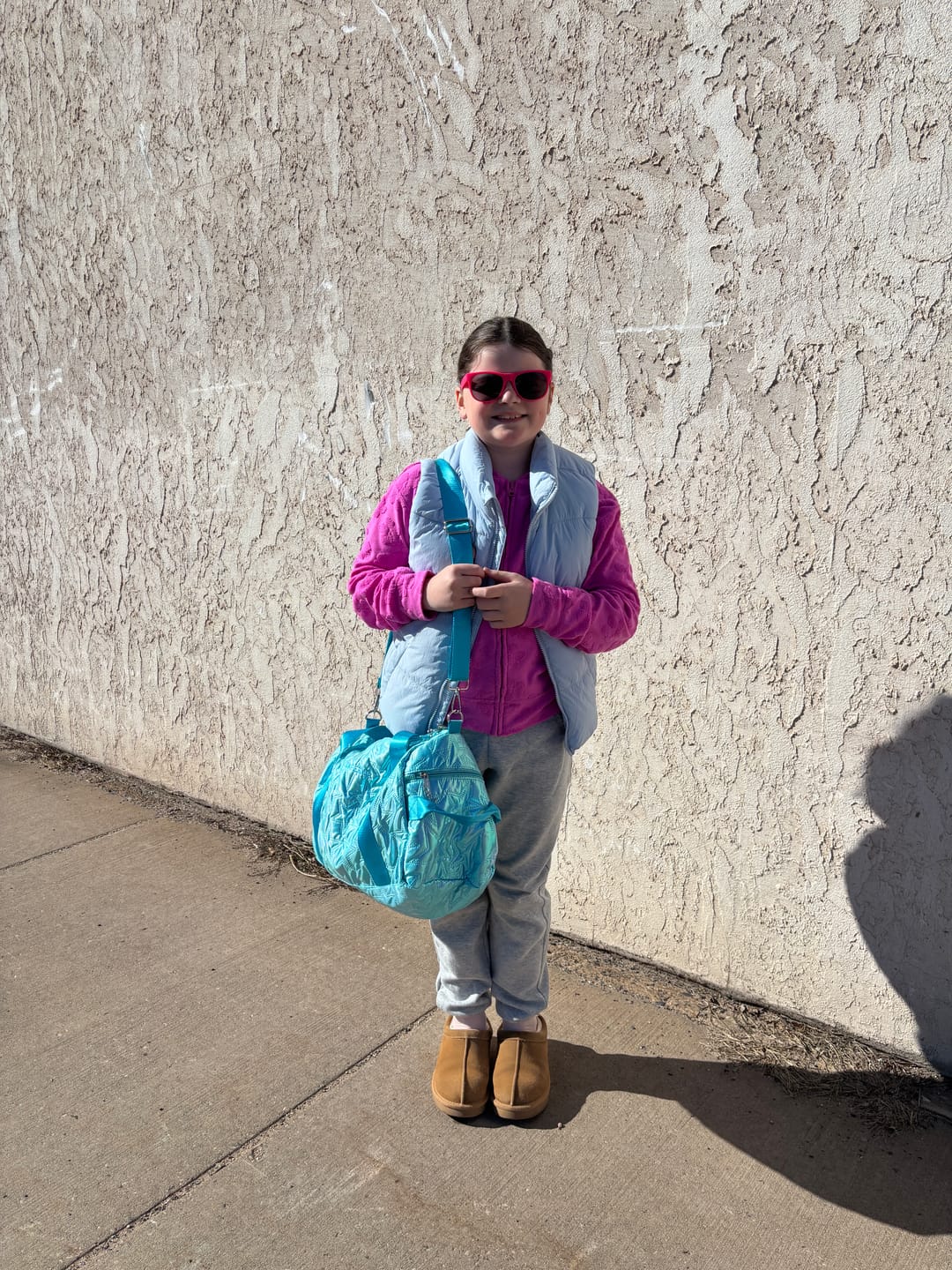 Customer photo review of Metallic Star Travel Duffle