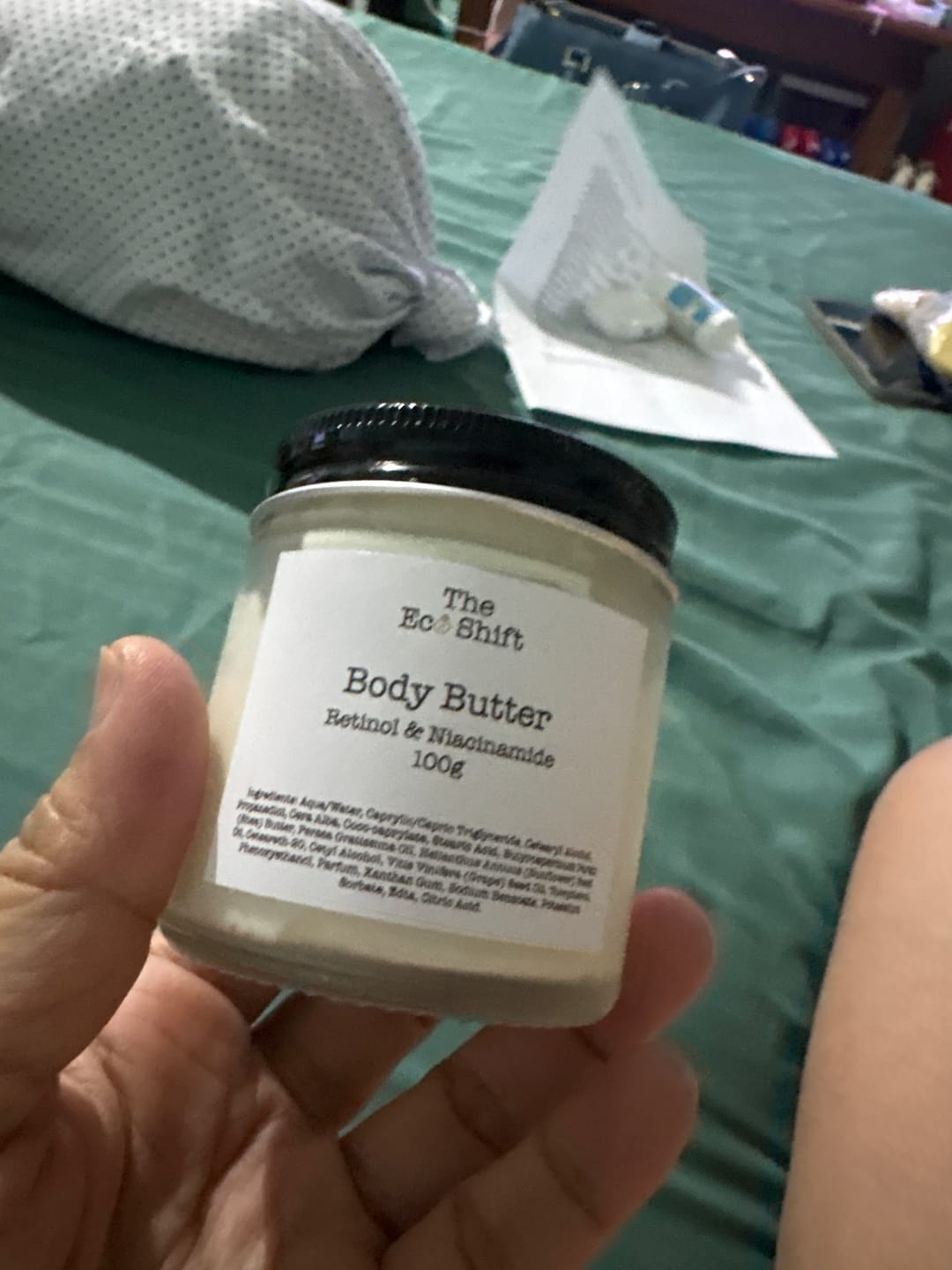 Customer photo review of Body Butter with Retinol & Niacinamide