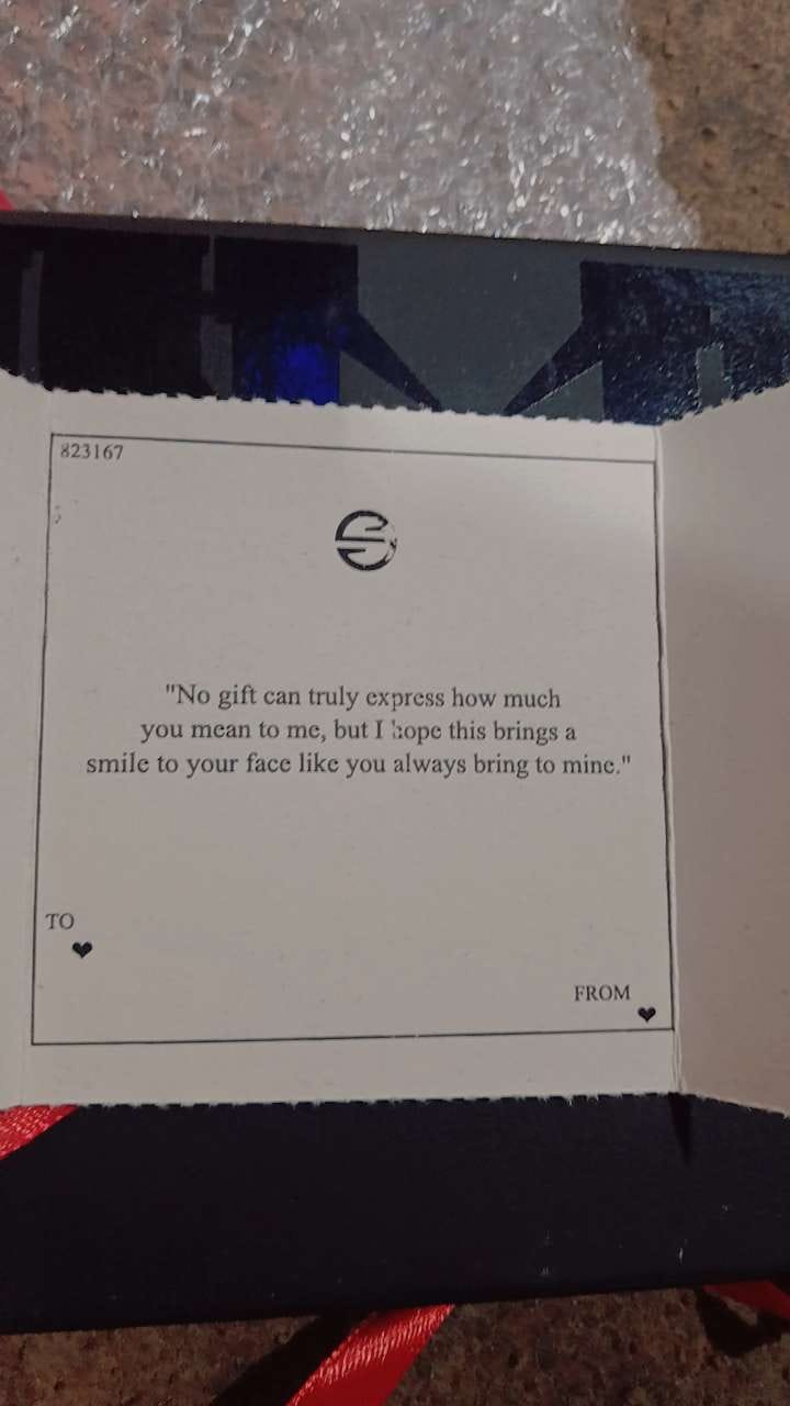 Customer photo review of Gift Wrapping