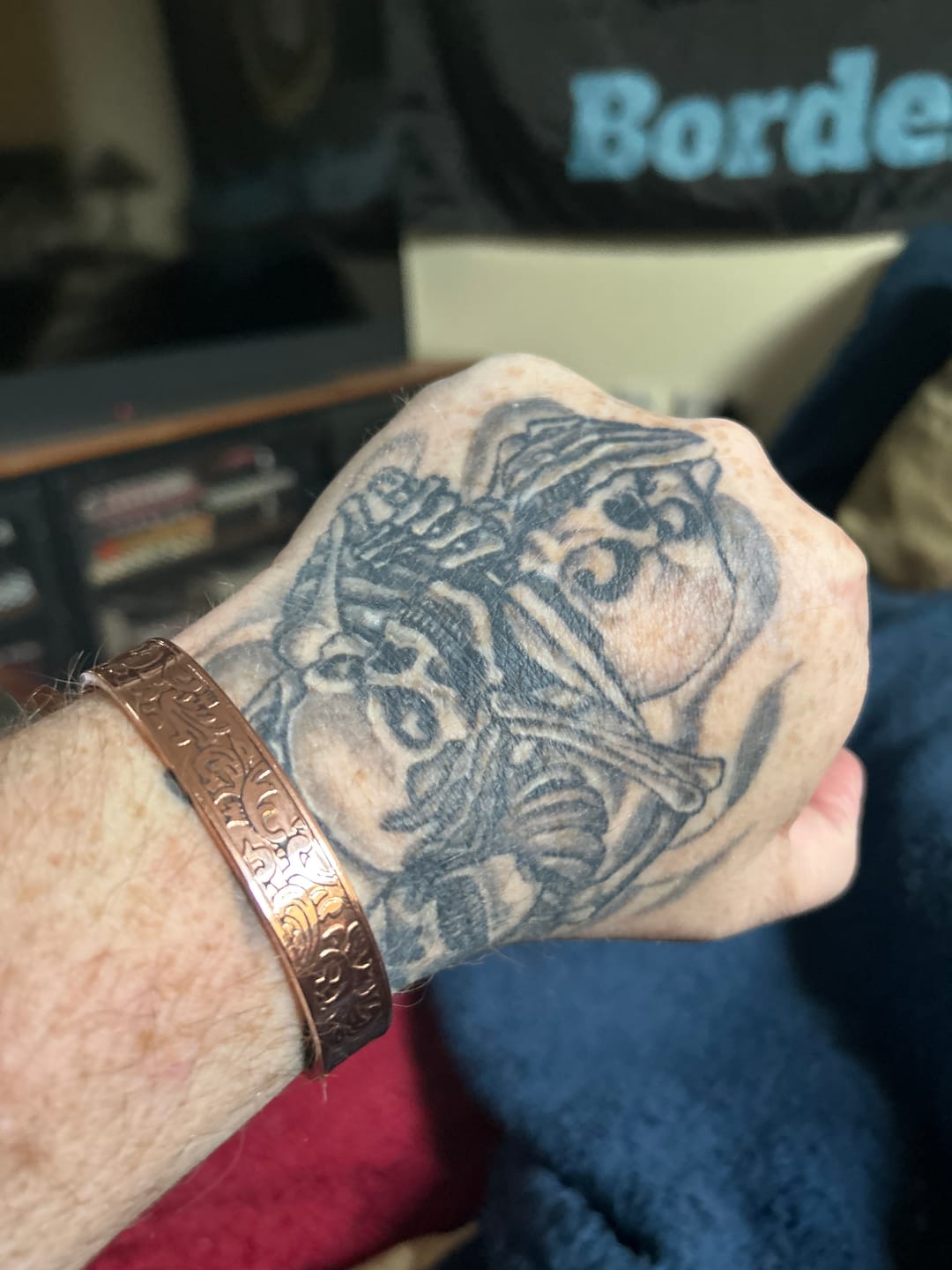 Customer photo review of Wolfsbane Copper Cuff
