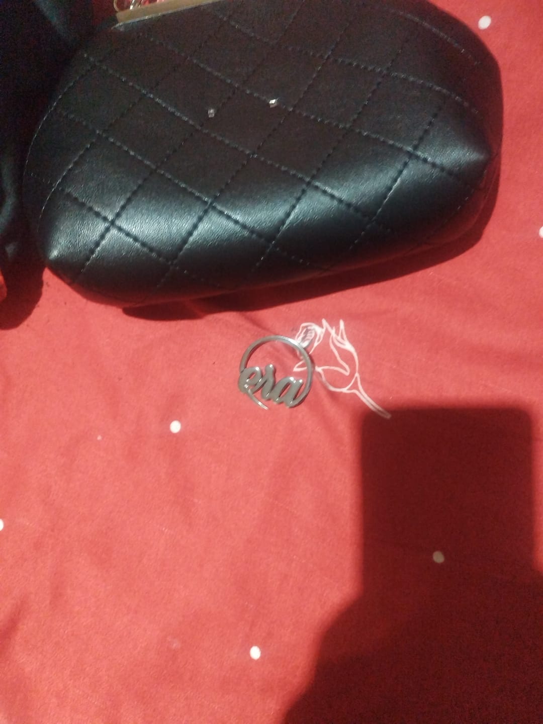 Customer photo review of ERA Mini Kisslock Chain Bag – Black