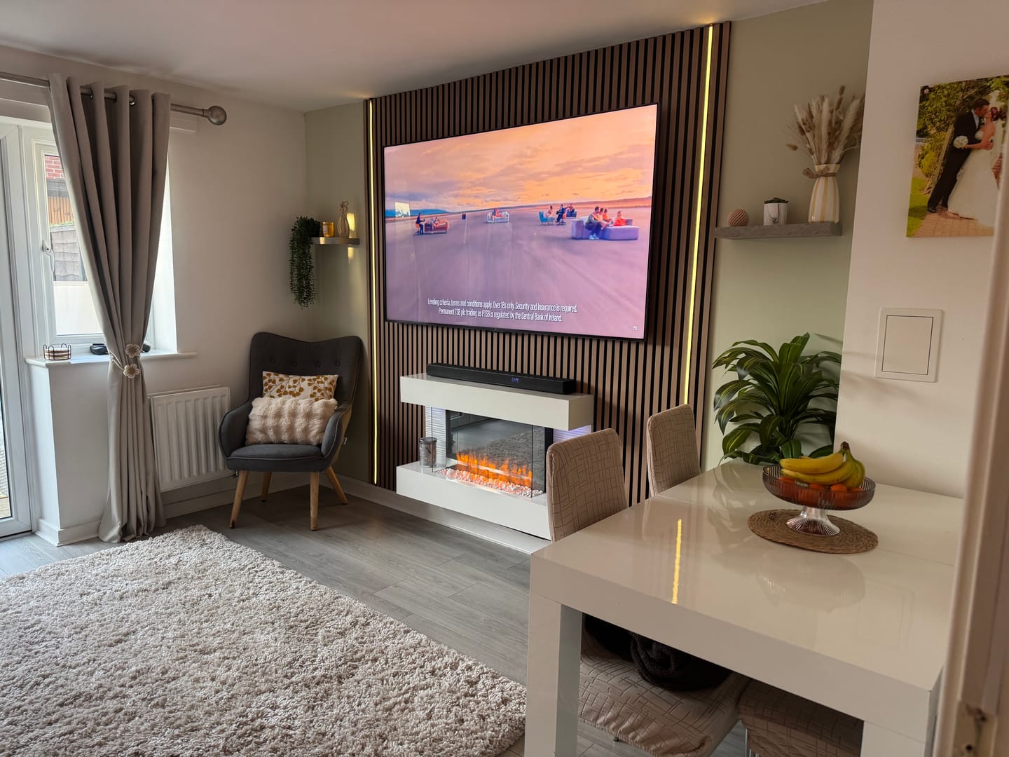 Customer photo review of Premium Acoustic Wall Panels - Natural Oak
