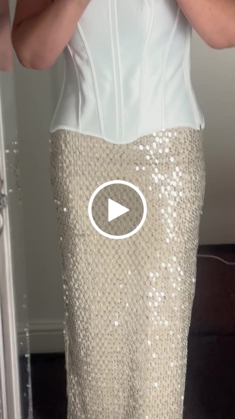 Customer video review of CRYSTAL QUARTZ MAXI SKIRT