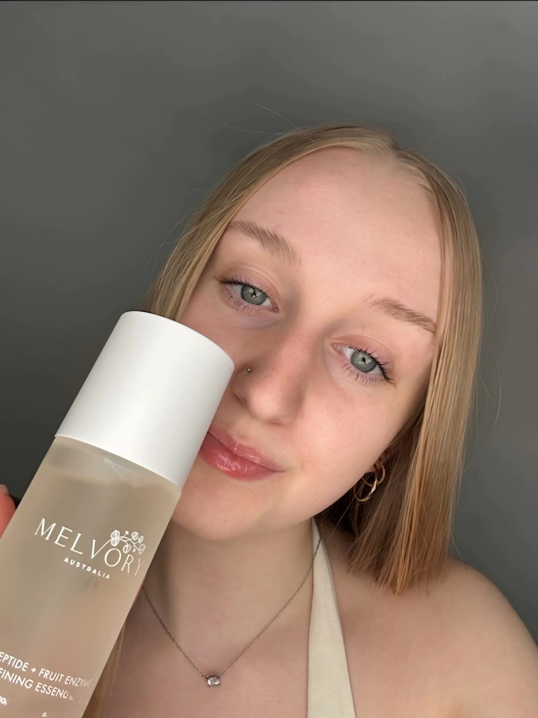 Customer photo review of SILK PEPTIDE + FRUIT ENZYME REFINING ESSENCE