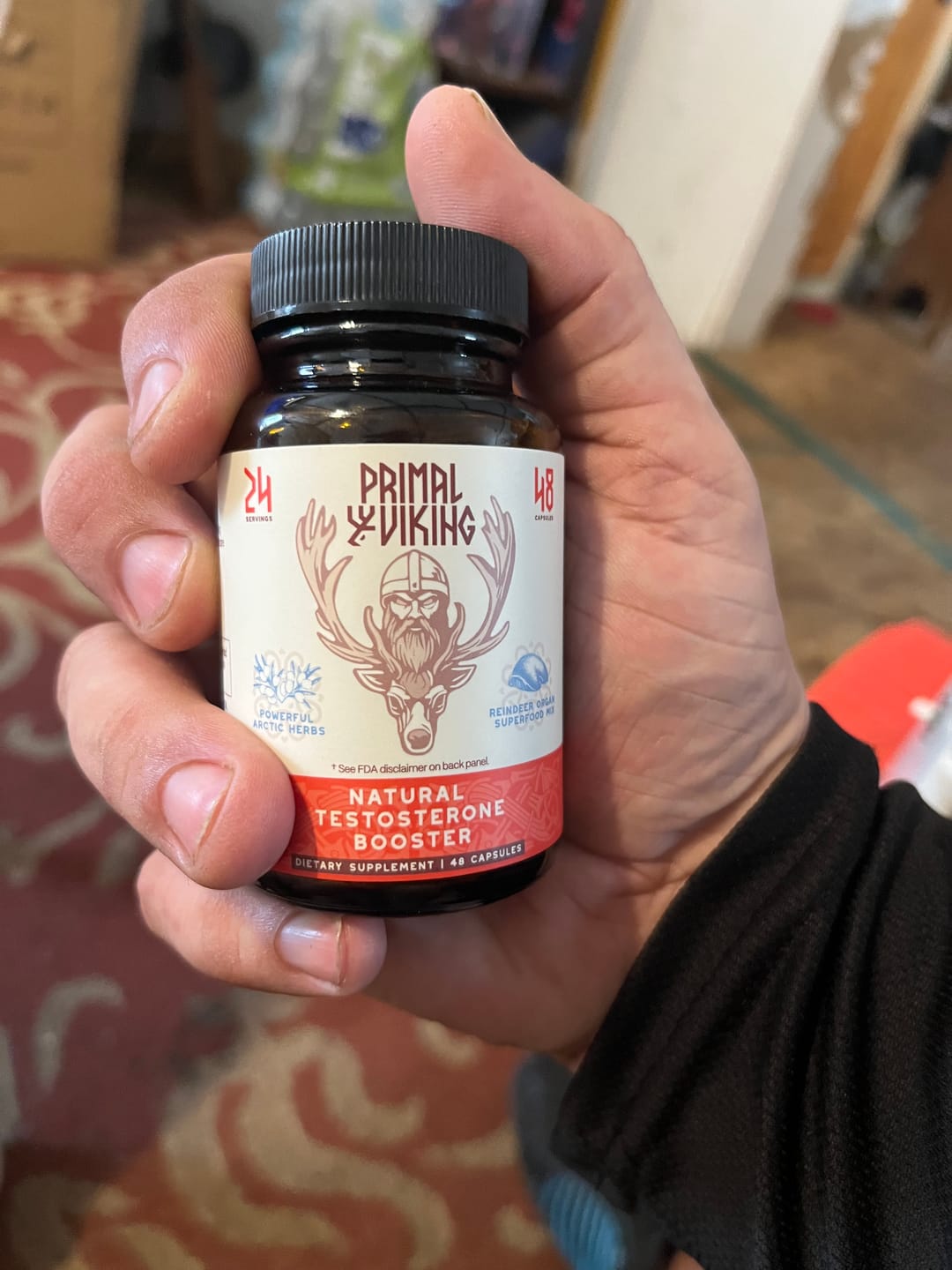 Customer photo review of Primal Reindeer Testosterone Support