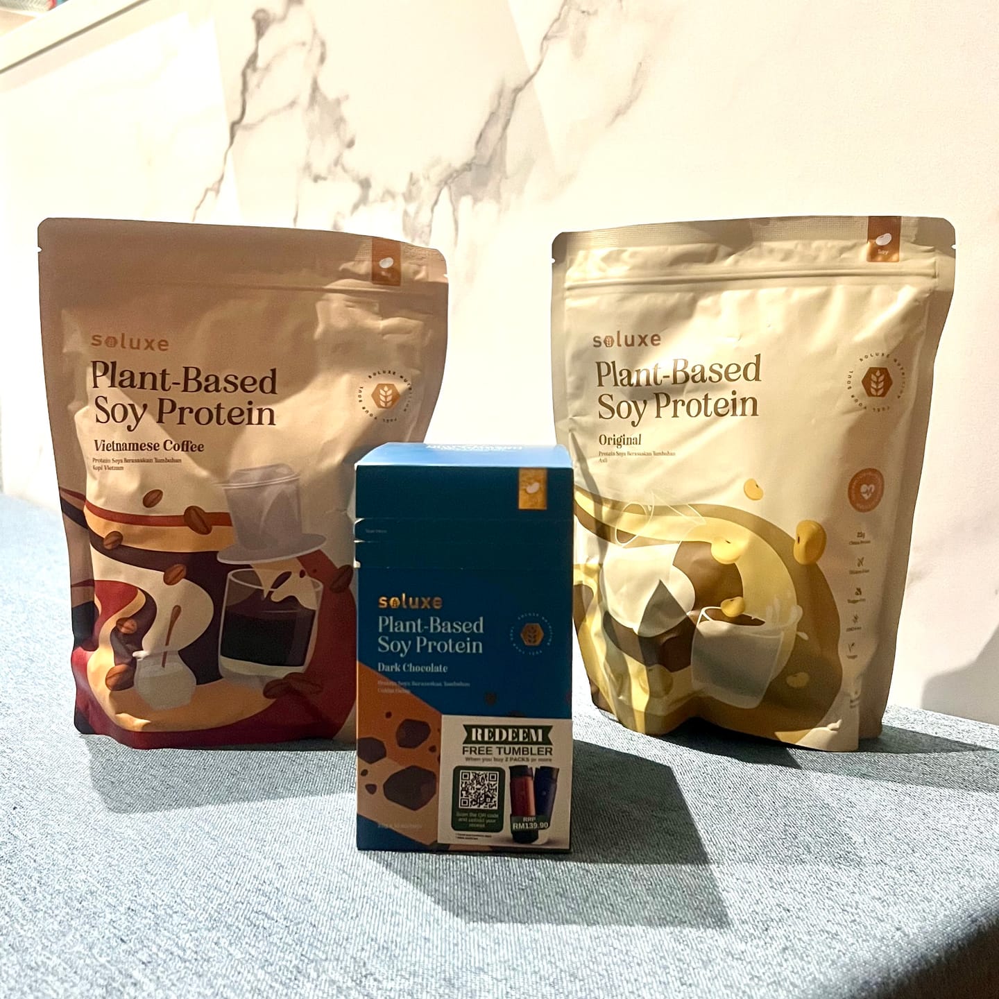 Customer photo review of (CLEARENCE RACK) Protein Box Isolate Plant Powder Sachet - (25g x 10pcs)