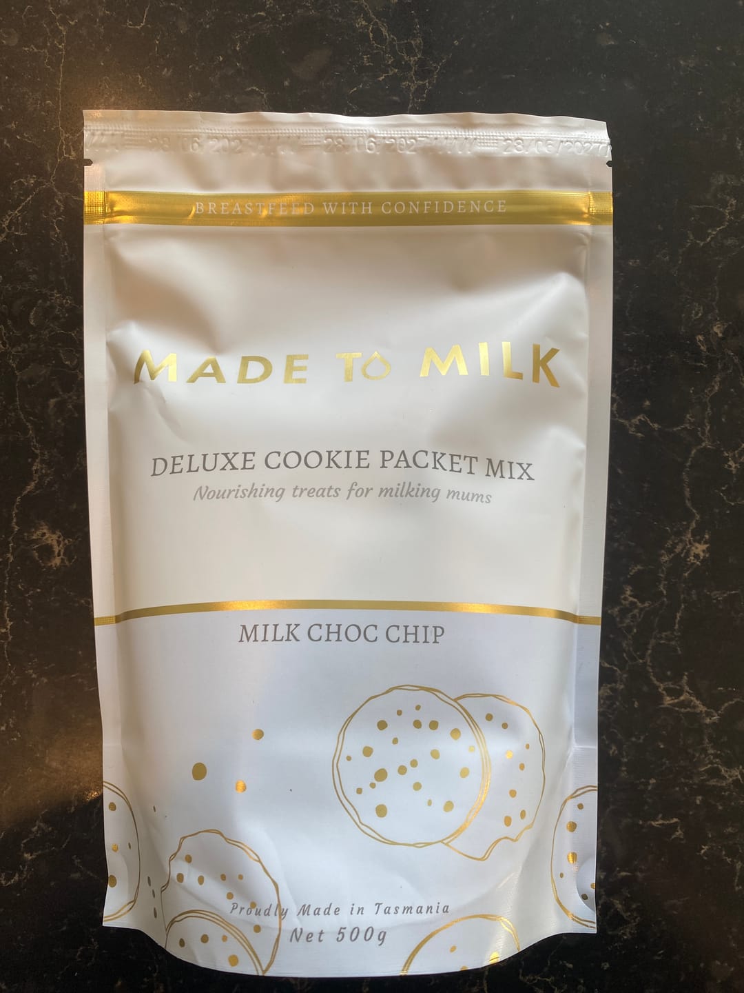 Customer photo review of Milk Choc Chip Packet Mix