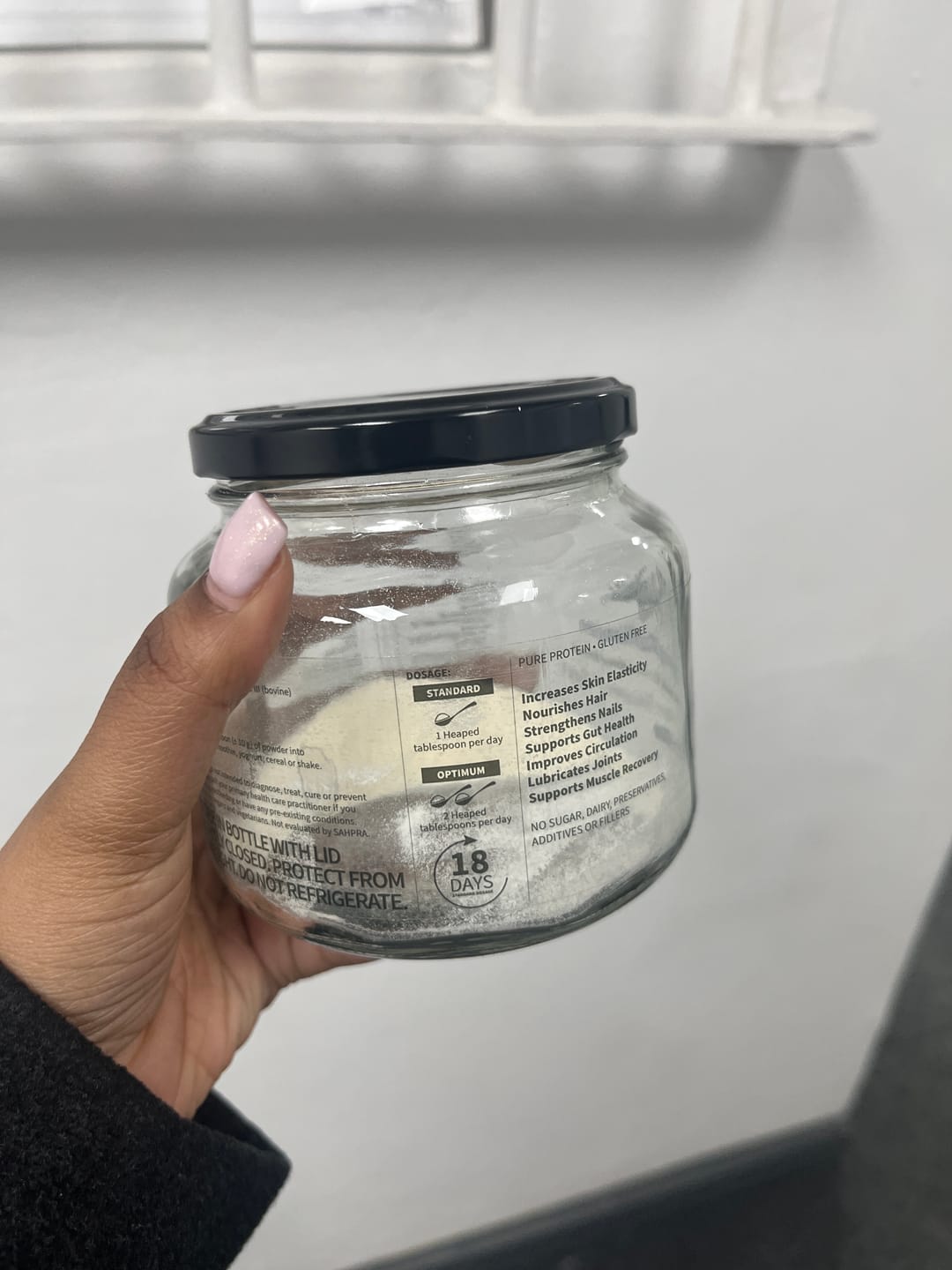 Customer photo review of ORIGINAL COLLAGEN 180g JAR