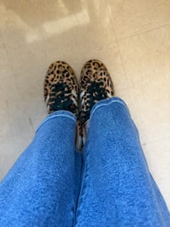 Customer photo review of adidas Samba OG Leopard Magic Beige Women's