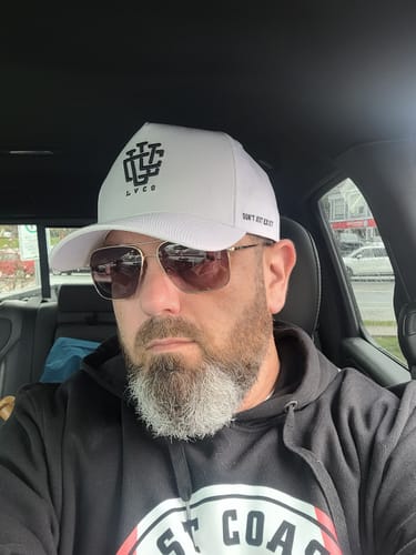 Customer photo review of ULTRA FIT White A-Frame Snapback