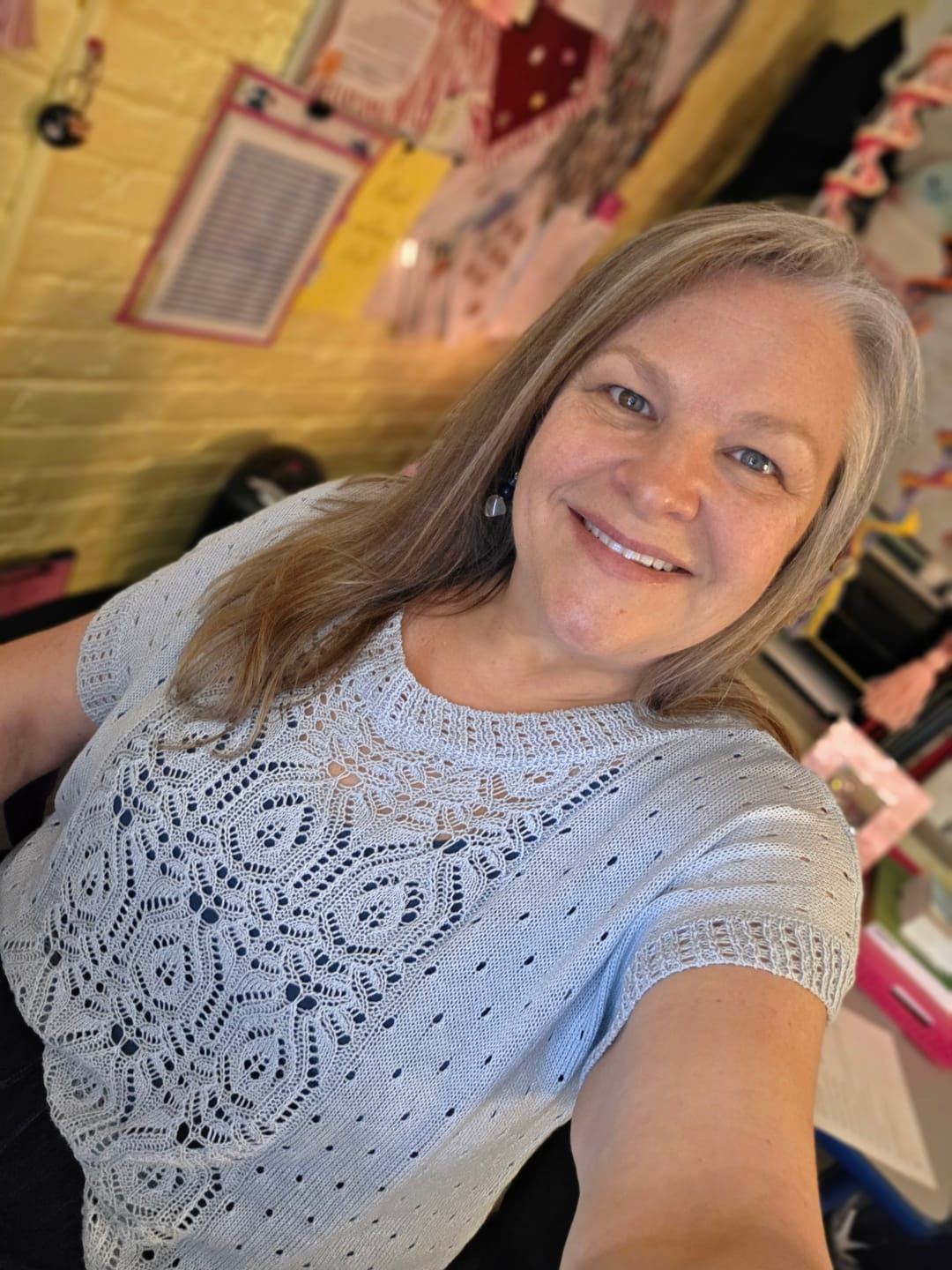Customer photo review of Whispering Breeze Knit Top