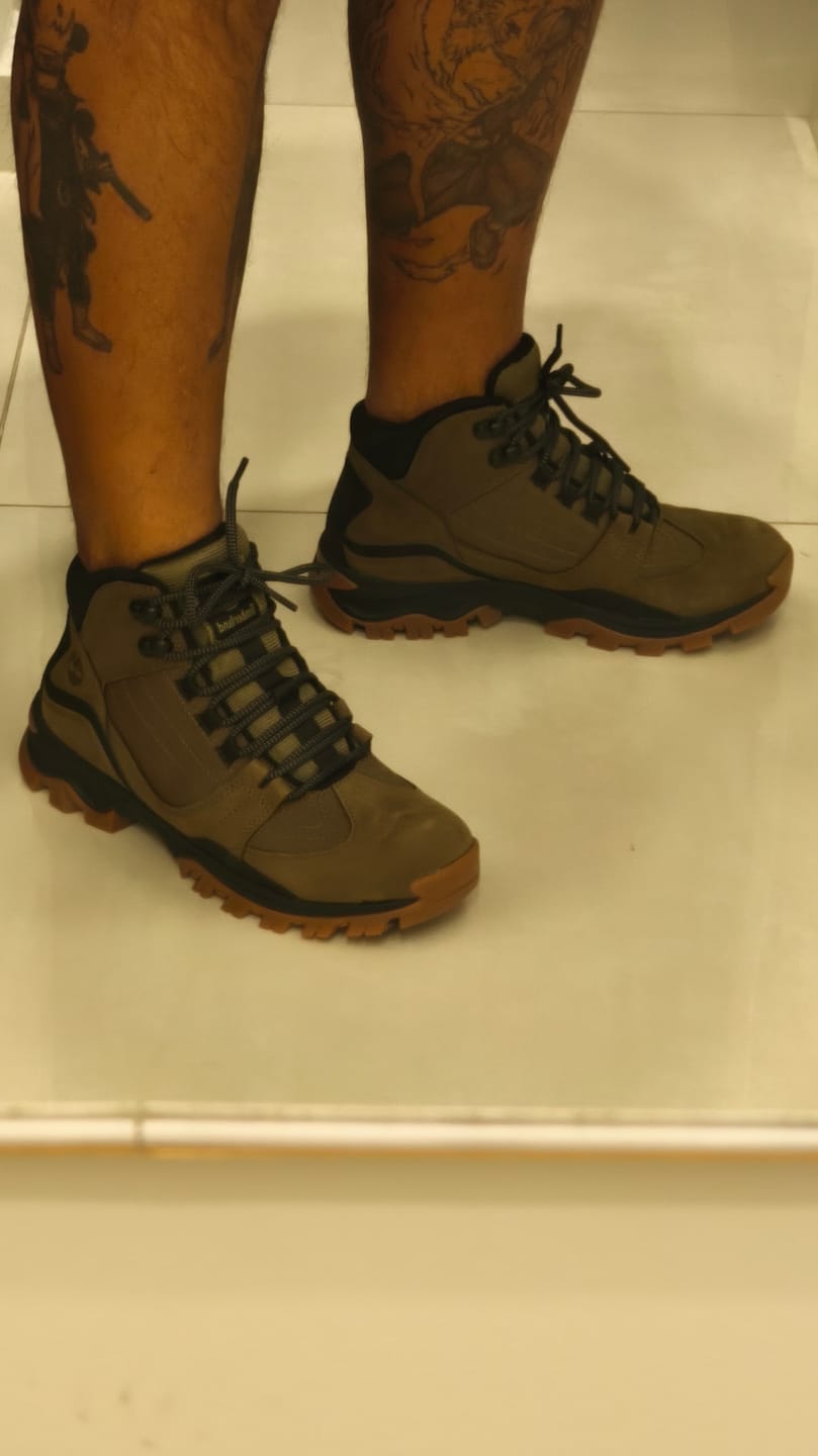 Customer photo review of Botas Timberland Mt. Maddsen Mid Lace Oliva Marrón
