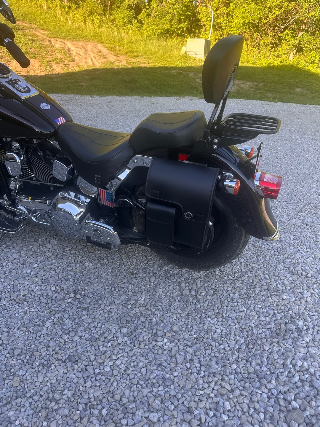 Customer photo review of 5L - Fatman Motorcycle Solo Bag For Harley Softail