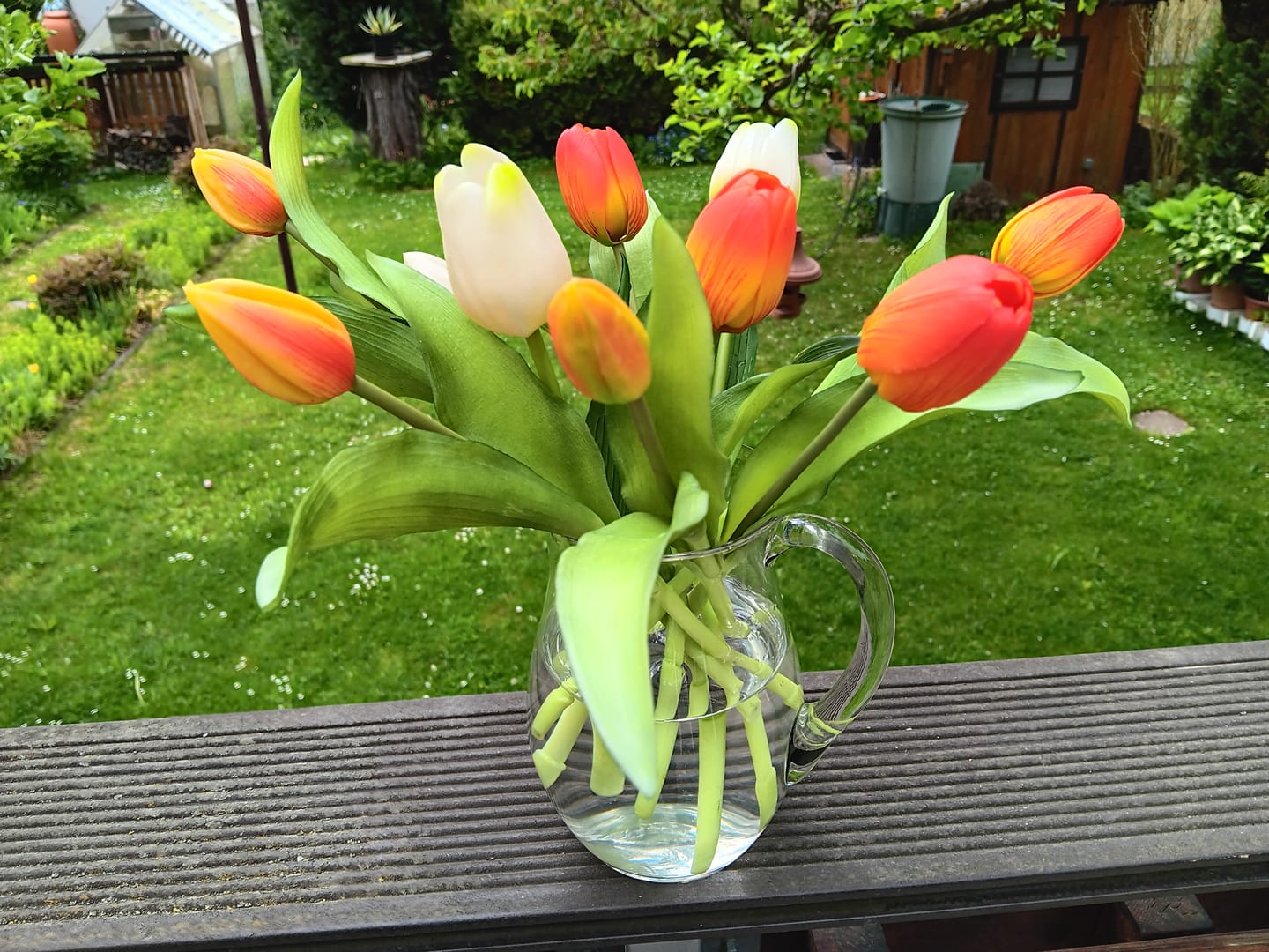 Customer photo review of 5er Bundle Künstliche Tulpen – Realistische Deko Blumen