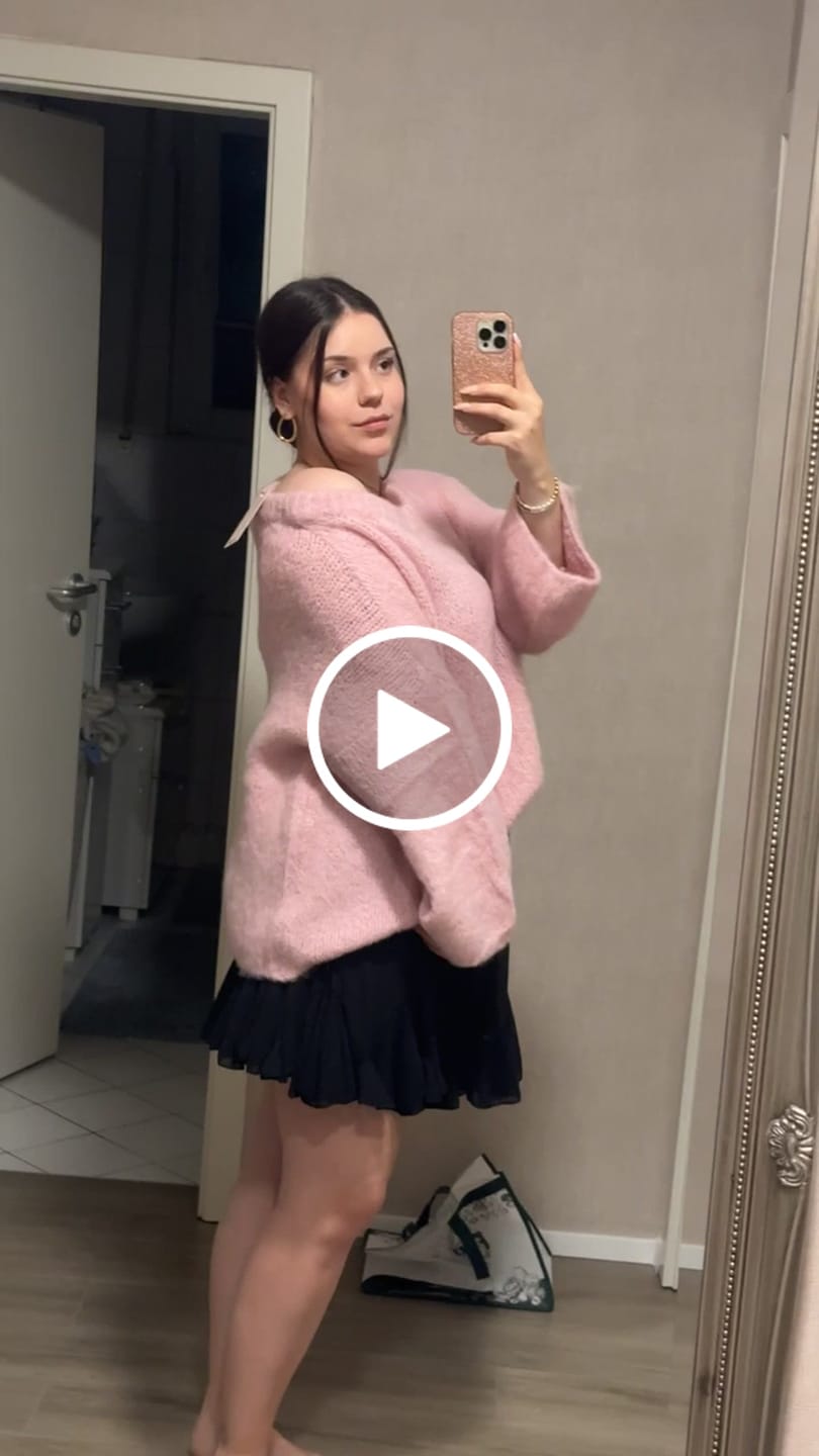 Customer video review of Ultra-Soft Off-Shoulder Knit