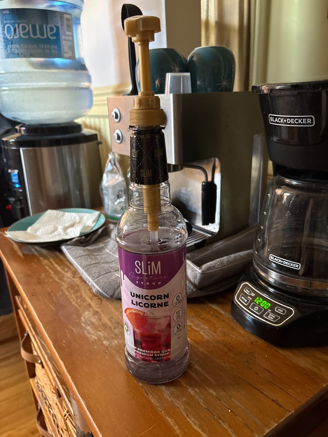 Customer photo review of Slim Syrups - Sugar Free Syrups - 750ml
