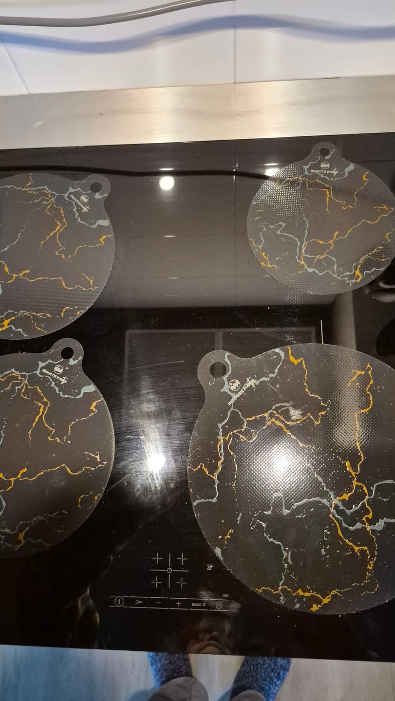 Customer photo review of Inductie matjes set van 4 - Marmer Design - Diverse maten