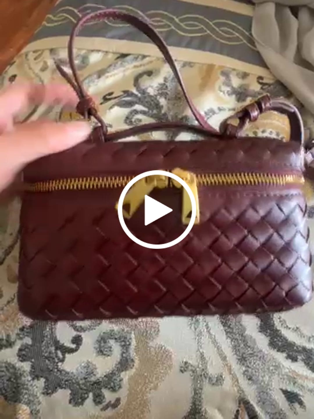 Customer video review of Tara Woven bag
