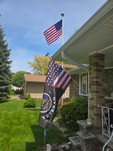 Customer photo review of U.S. Navy Seabees Can Do Veteran Flag