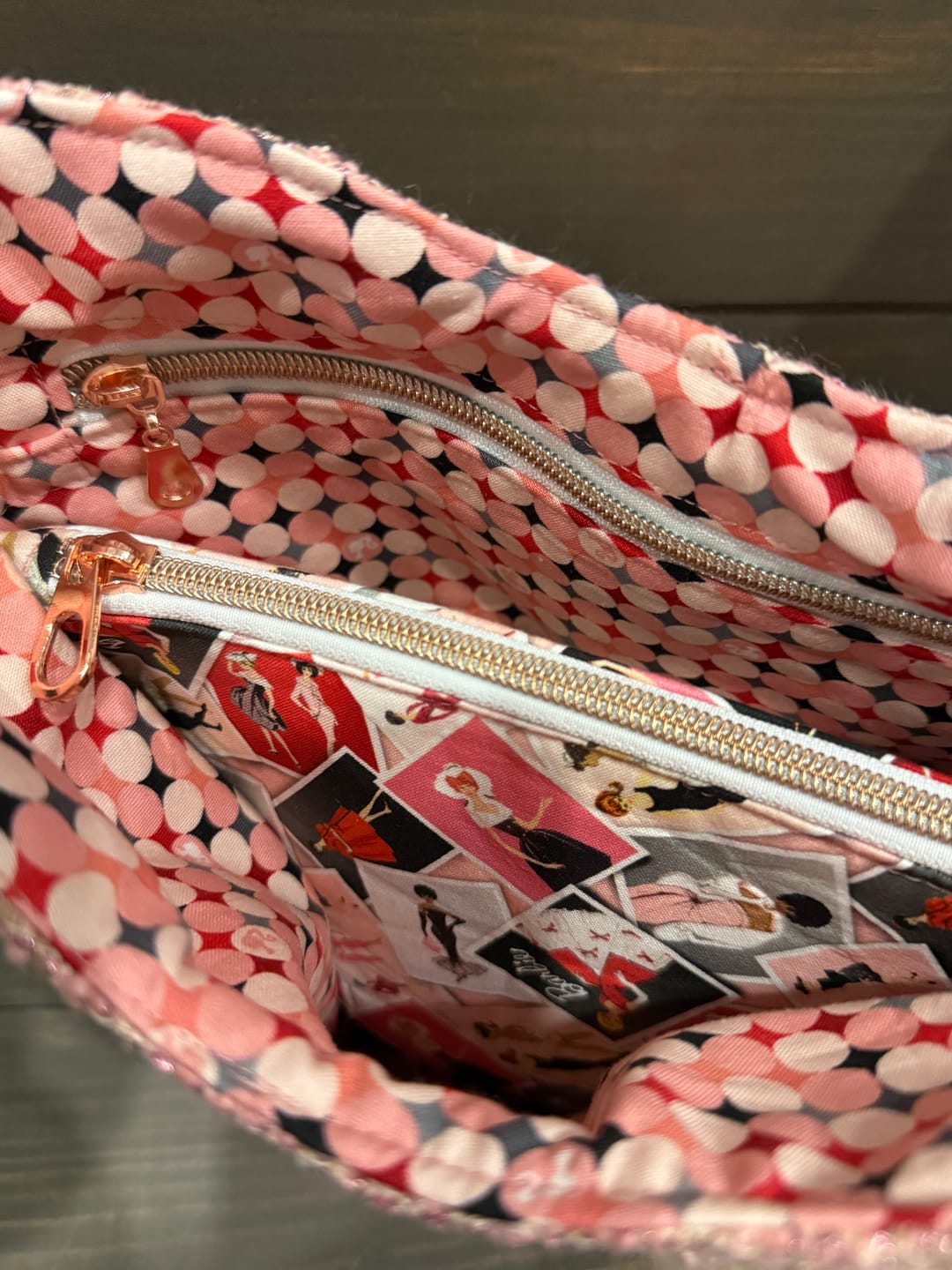 Customer photo review of Barbie Vintage Fabric Collection - Sparkle Dots Pink