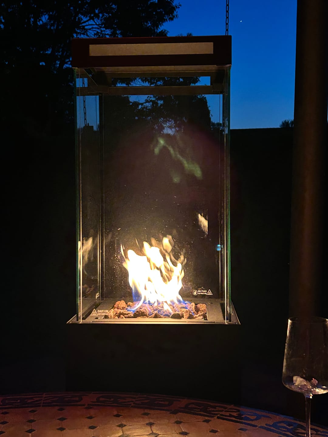 Customer photo review of Gartenzeit® Gas-Terrassenheizer mit Glaszylinder inkl. Abdeckung