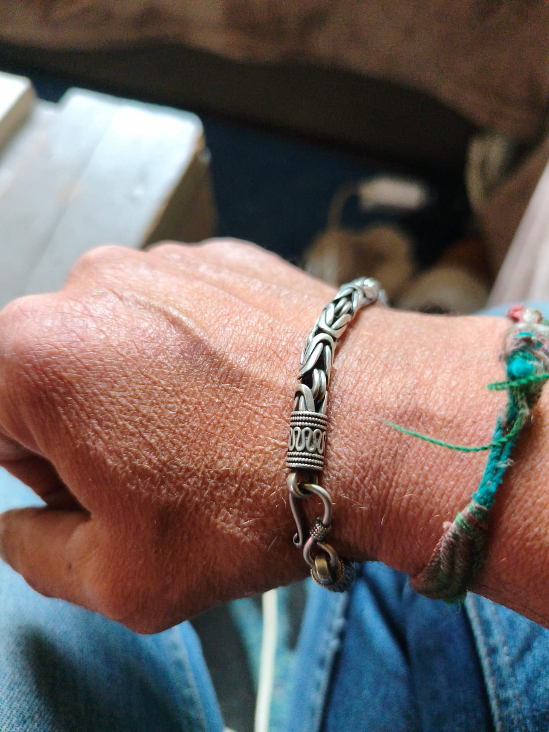 Customer photo review of Oki - Bracelet Homme Argent