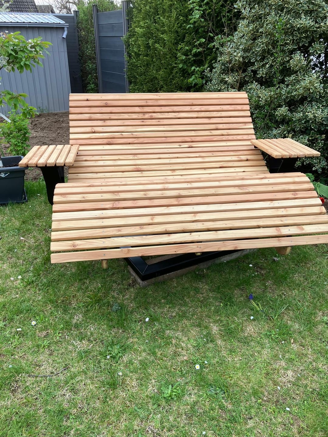 Customer photo review of Holzschutzlasur für Himmelsliegen und Holzbrunnen