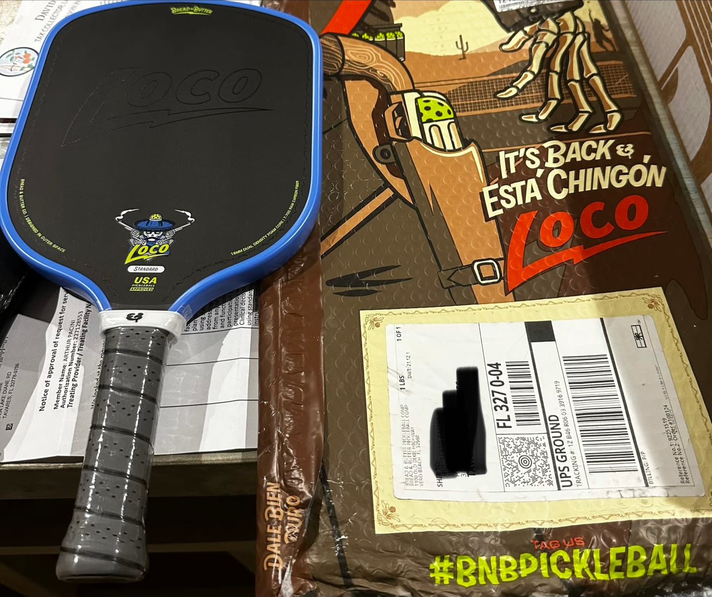 Customer photo review of The Loco 16mm Pickleball Paddle Standard