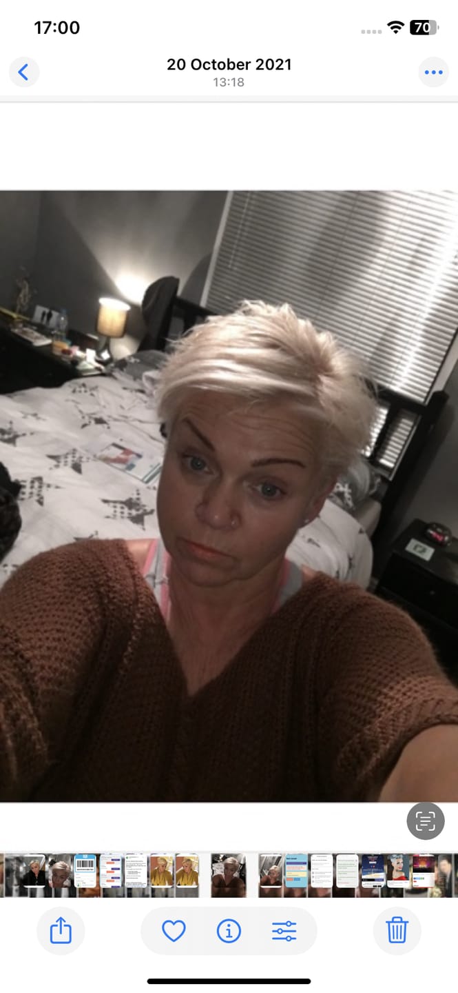 Customer photo review of VIOLA - Violet Blonde Hair Toning Oil