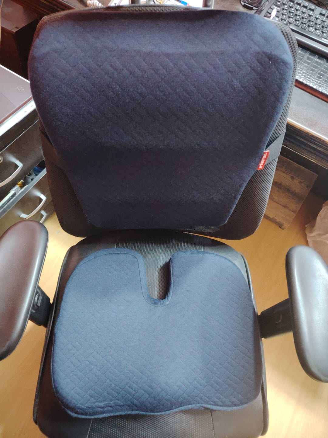Customer photo review of Ruf- Full back Support Pillow