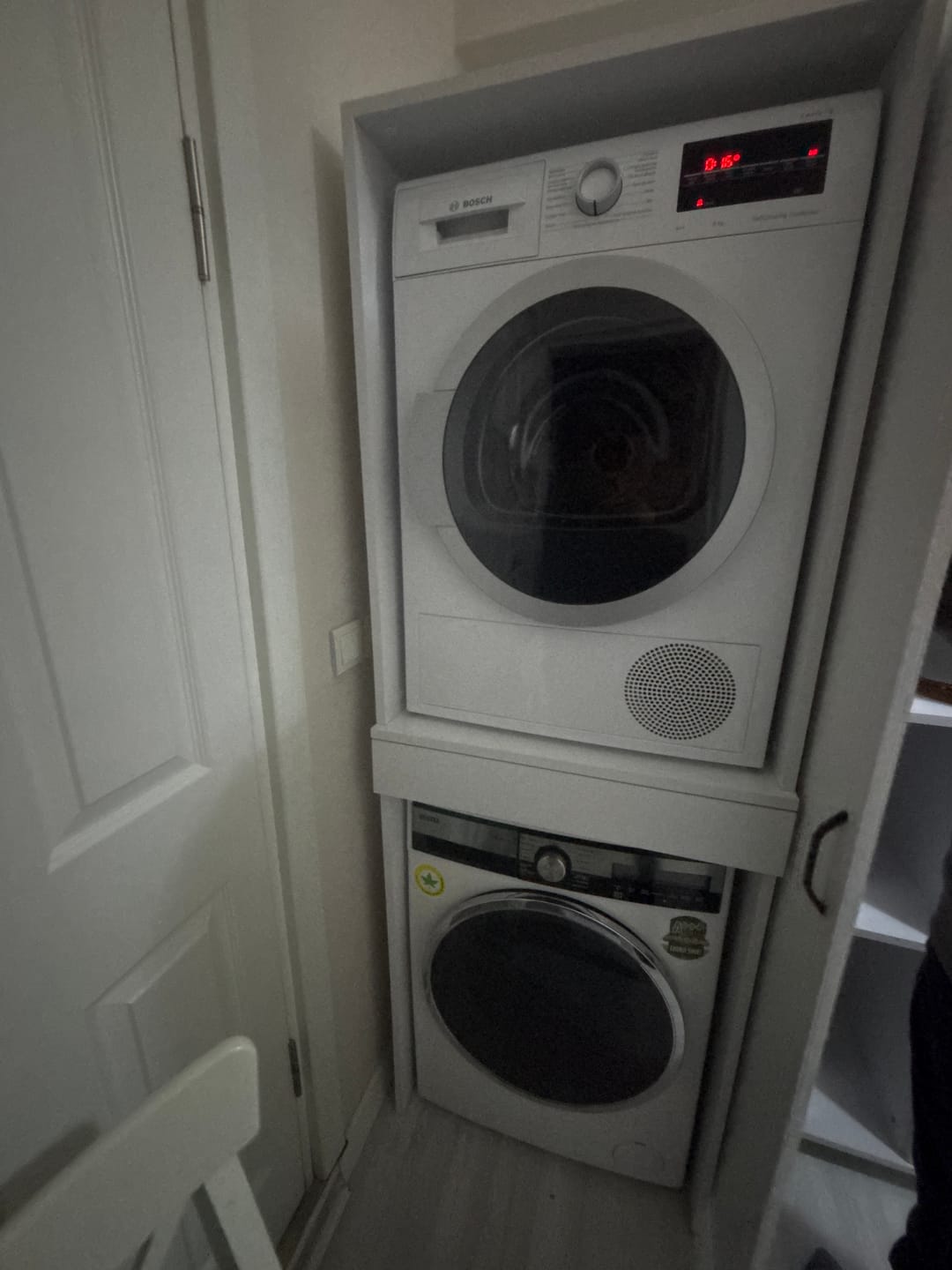 Customer photo review of Rani KD113 Çamaşır Ve Kurutma Makinesi Dolabı Çekmeceli Banyo Dolabı Beyaz