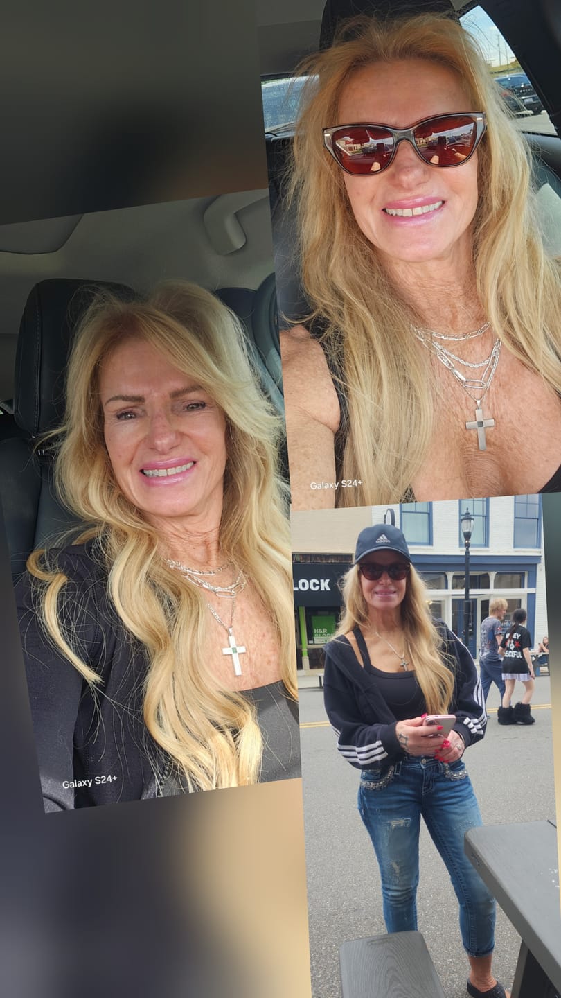 Customer photo review of The Cross Necklace