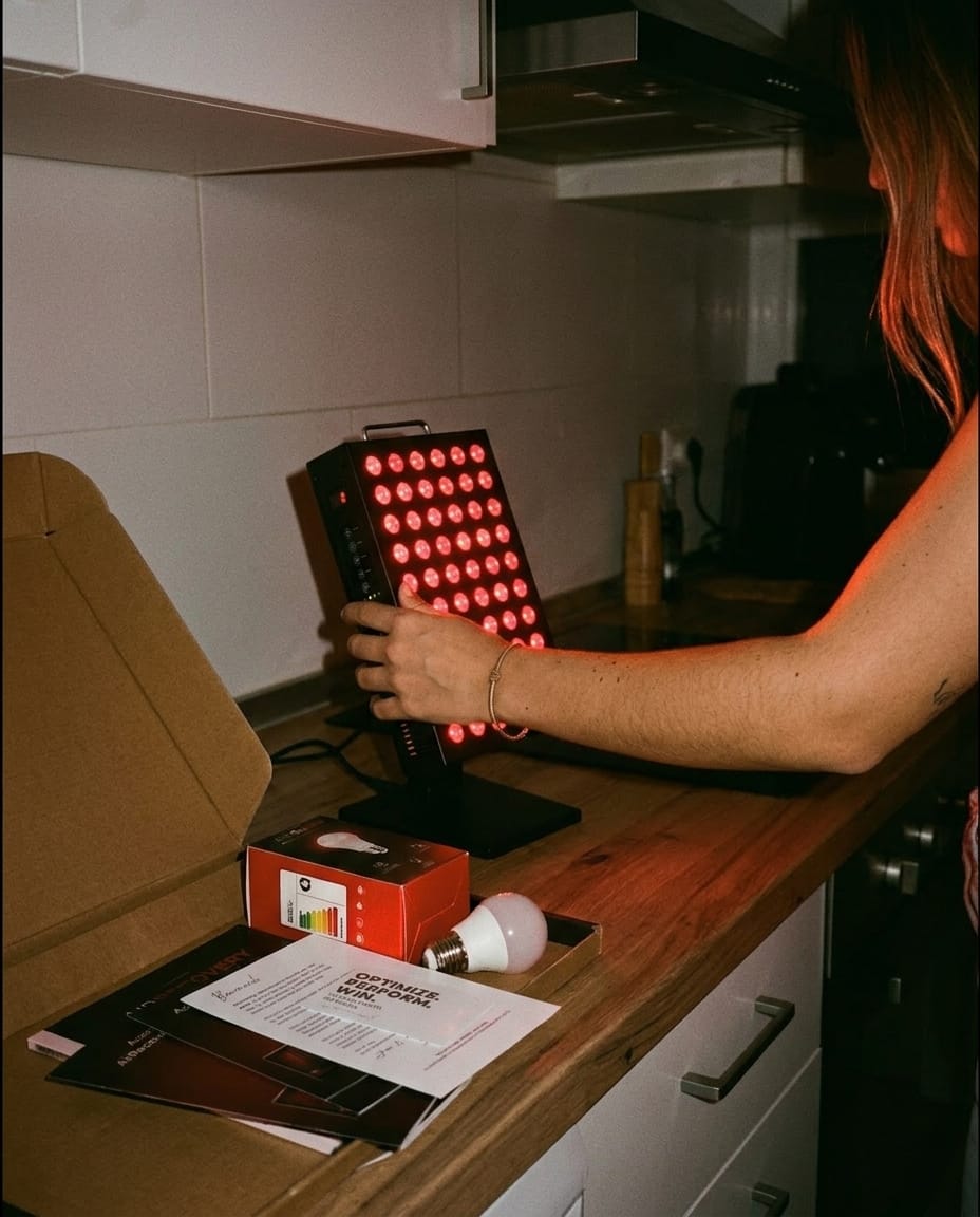 Customer photo review of AirRecovery® Panel Terapia De Luz Roja e Infrarroja