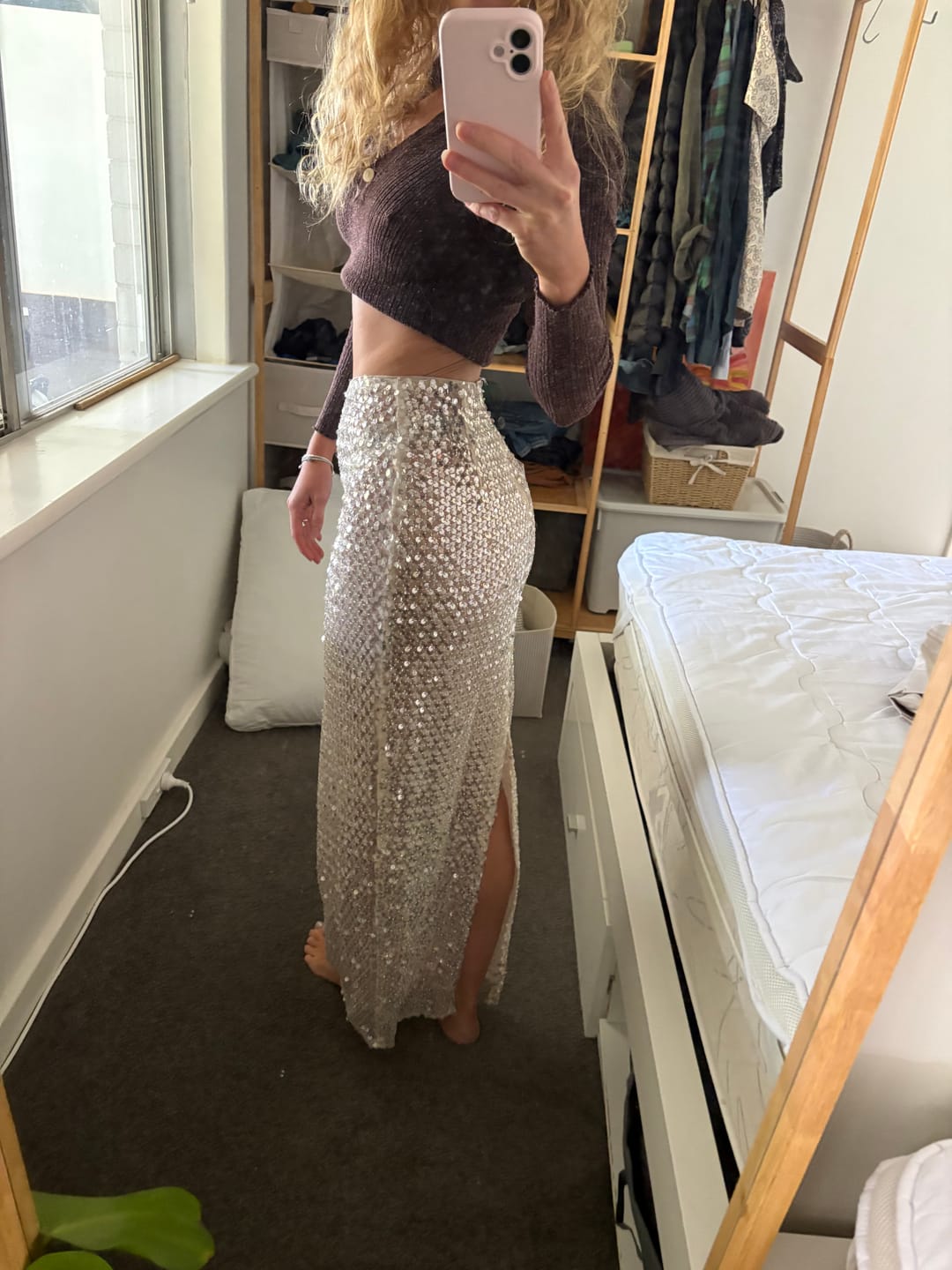 Customer photo review of CRYSTAL QUARTZ MAXI SKIRT
