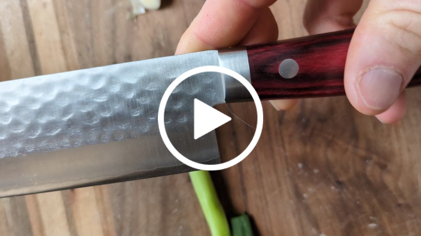 Customer video review of Masutani Tsuchime Nakiri 165 mm