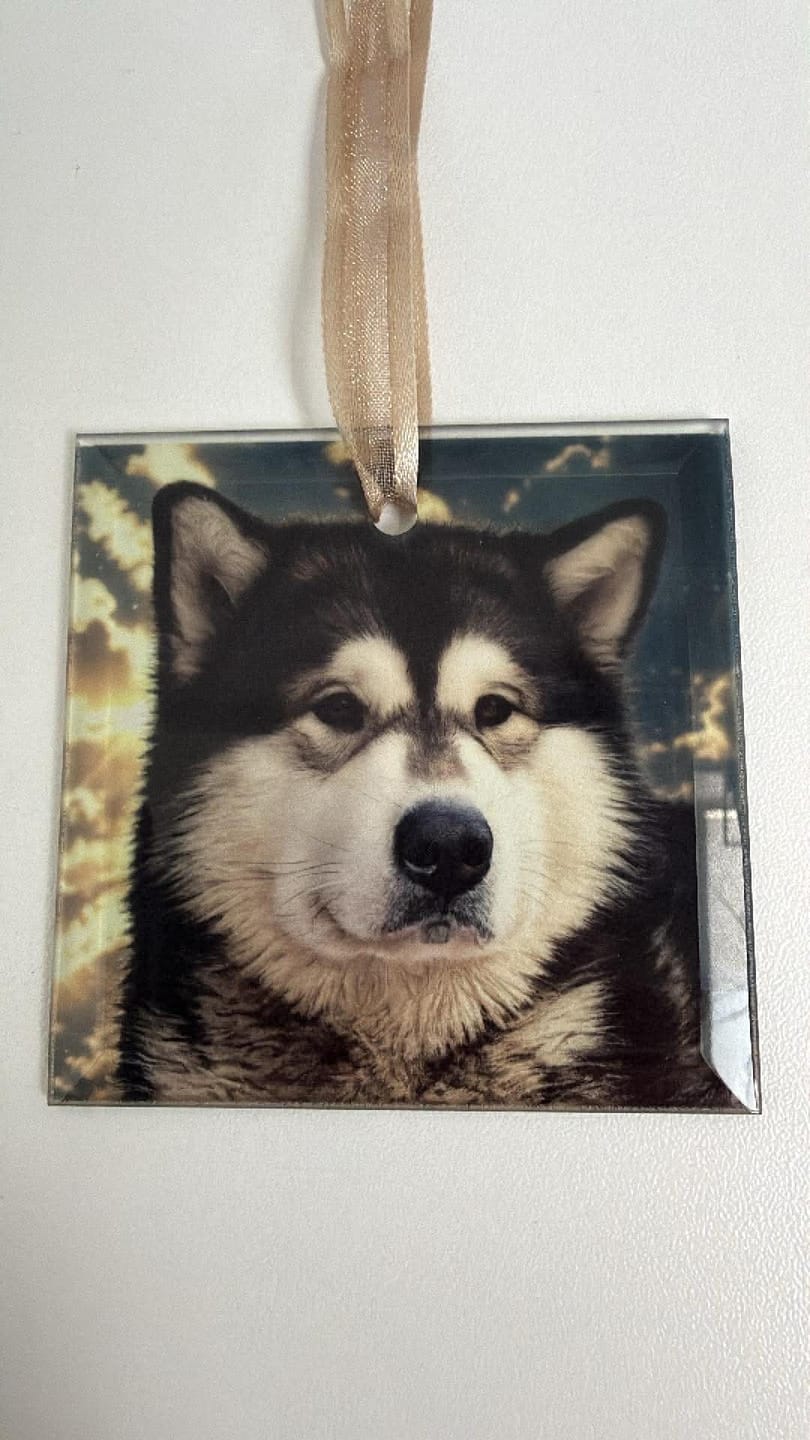 Customer photo review of Glazen Vierkant voor Sublimatie Personaliseerbare Glastegel 7,6 x 7,6cm
