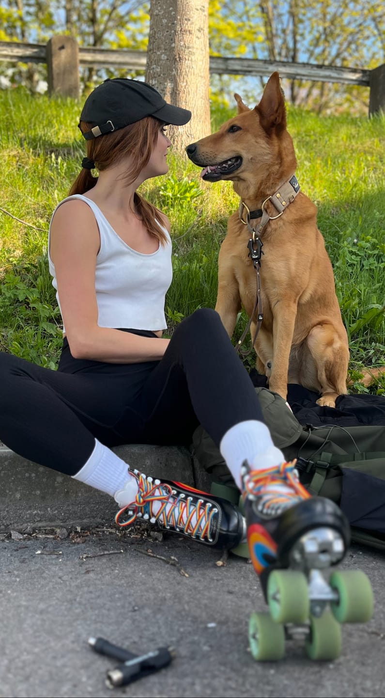 Customer photo review of Antislip Guard Leash Brunt - Starkt antiglid väktarkoppel